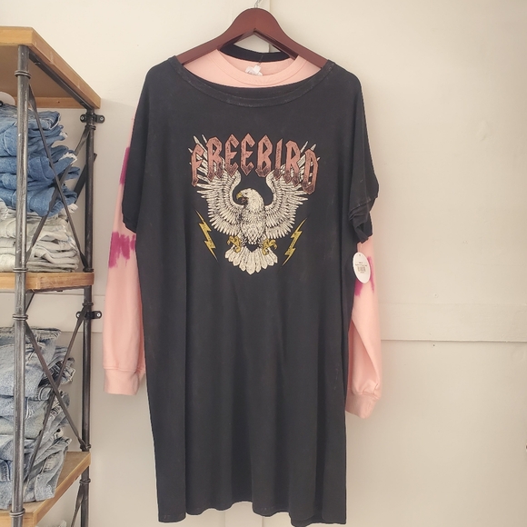 Black T-Shirt Dress - Picture 1 of 1